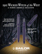 Load image into Gallery viewer, Sailor 1911 Standard Fountain Pen - Wicked Witch of the West